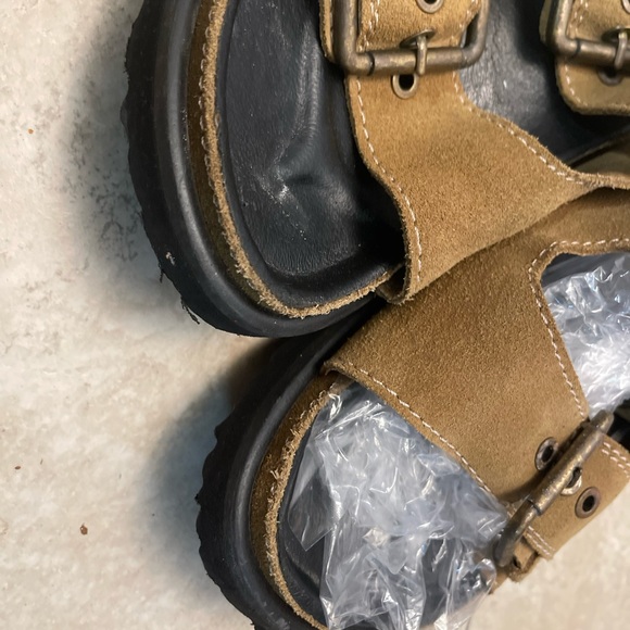 Zara leather buckle sandals - Picture 6 of 7